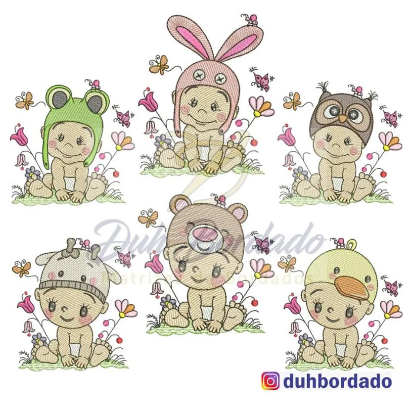 Coleção Bebê de Touca Completa