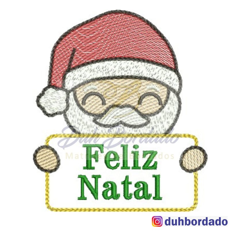 Papai Noel Plaquinha