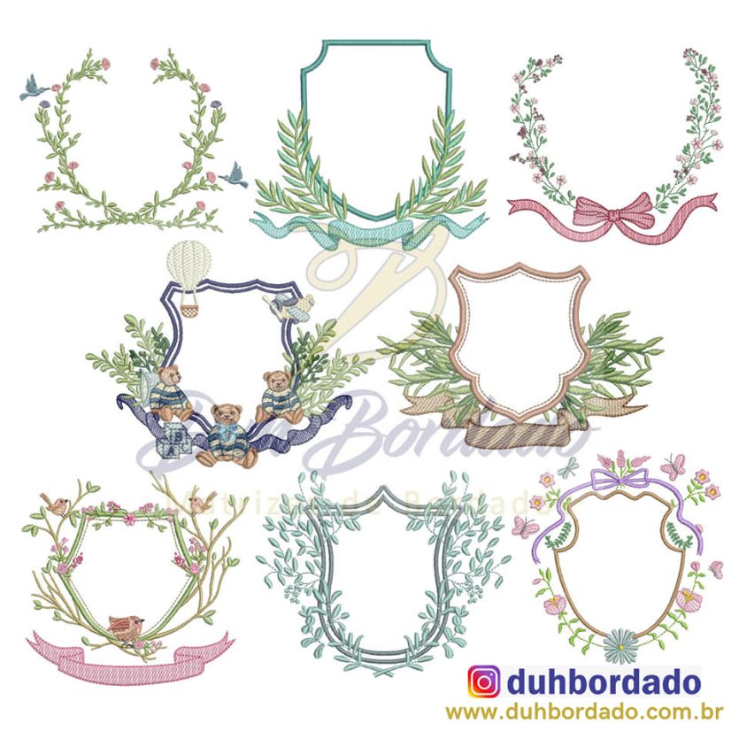 Coleção de Matrizes Brasões Completa