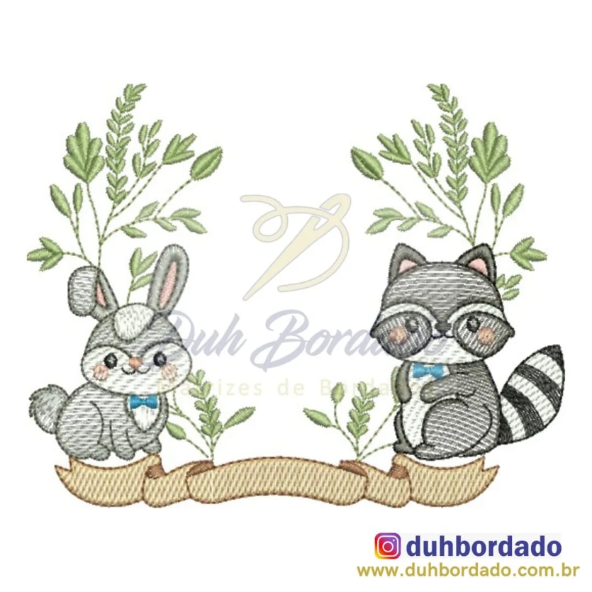 Moldura Coelho e Guaxinim