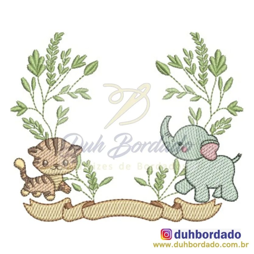 Moldura Tigre e Elefante