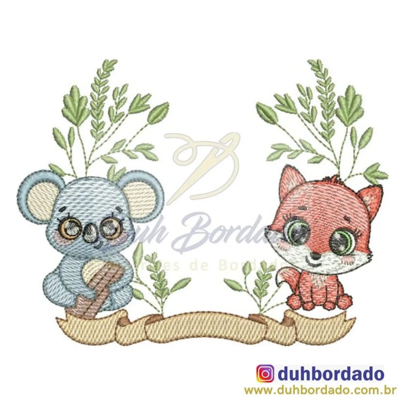 Moldura Coala e Raposa