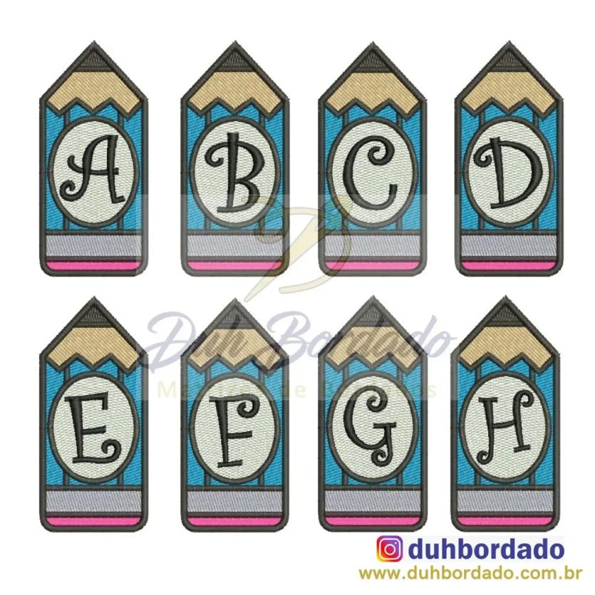 Coleção Alfabeto Lápis Completo