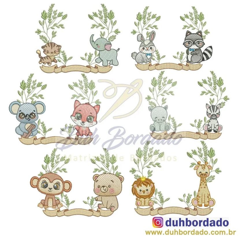 Coleção Moldura Animais Completa