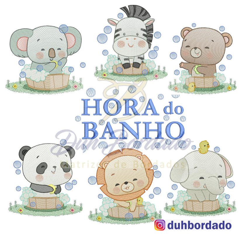 Coleção Safari Hora do Banho Completa