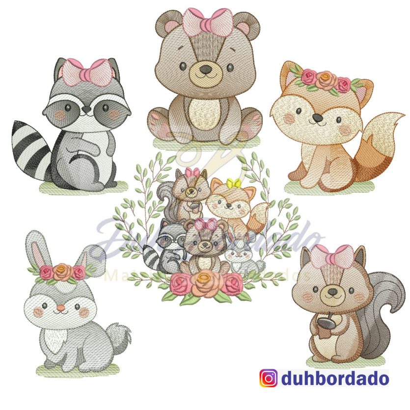 Coleção Turma do Bosque Menina Completa