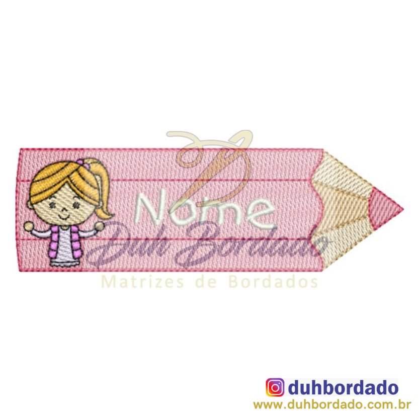 Lápis Menina Volta às Aulas