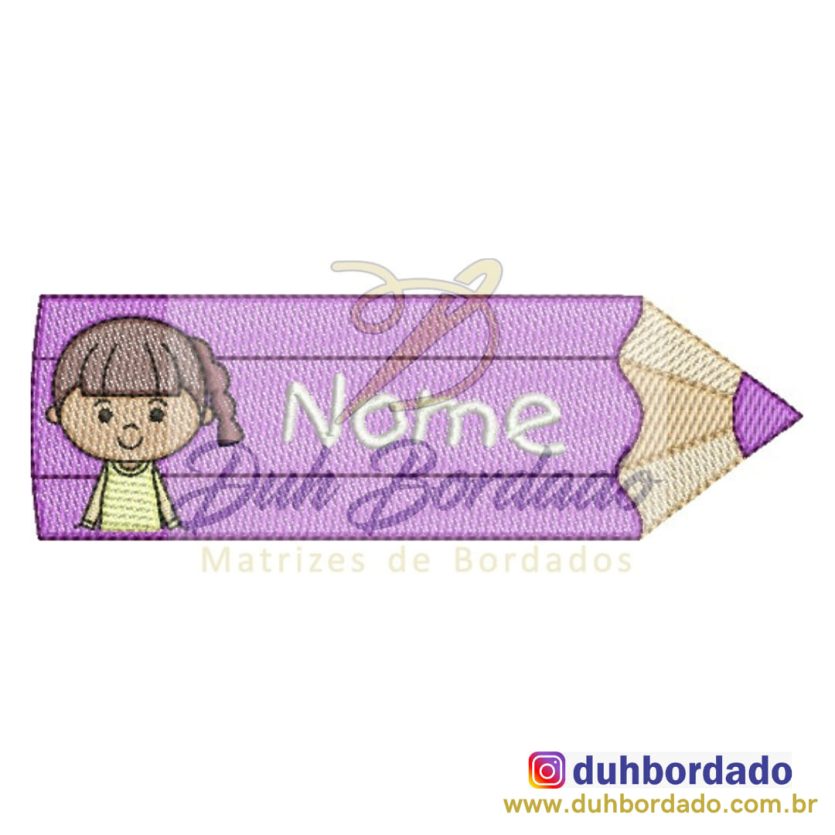 Lápis Menina Volta às Aulas