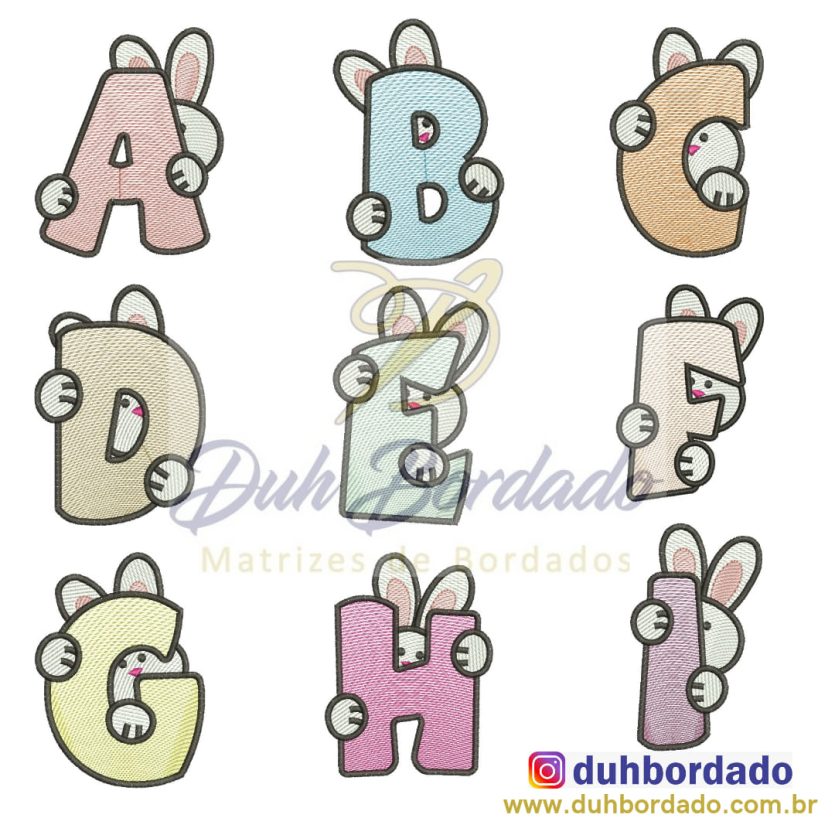 Coleção Alfabeto Coelhinho Completa