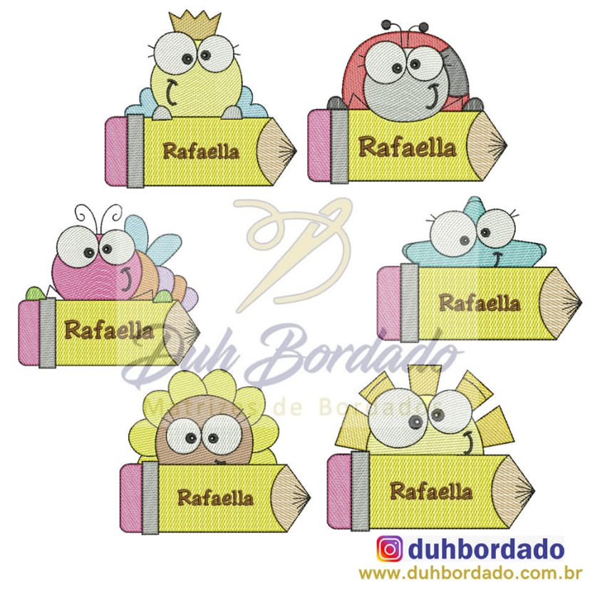 Coleção Lápis Animais Completa