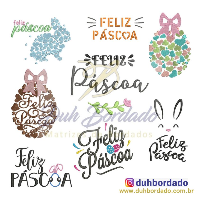 Coleção Desejos de Feliz Páscoa Completa