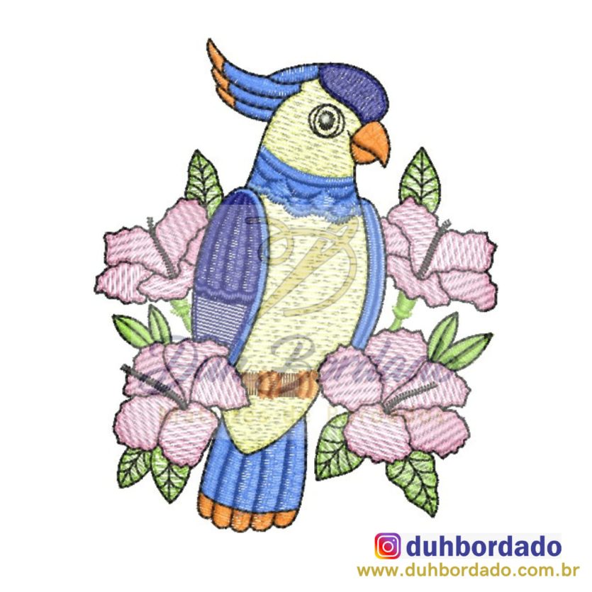 Matriz de Bordado Pássaro