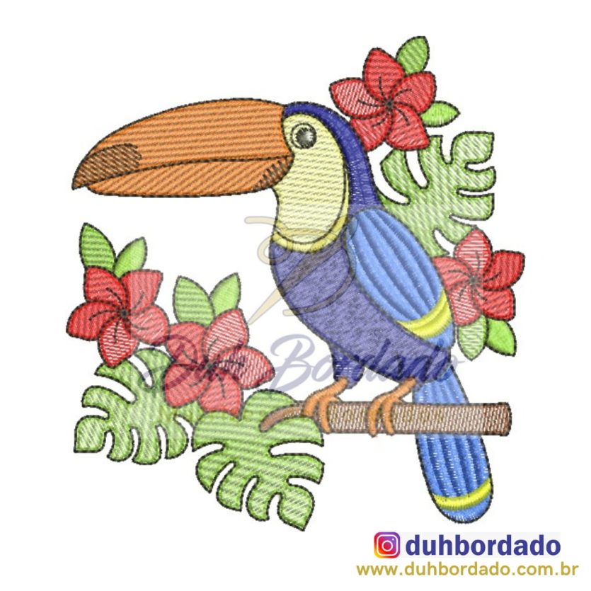 Matriz de Bordado Pássaro