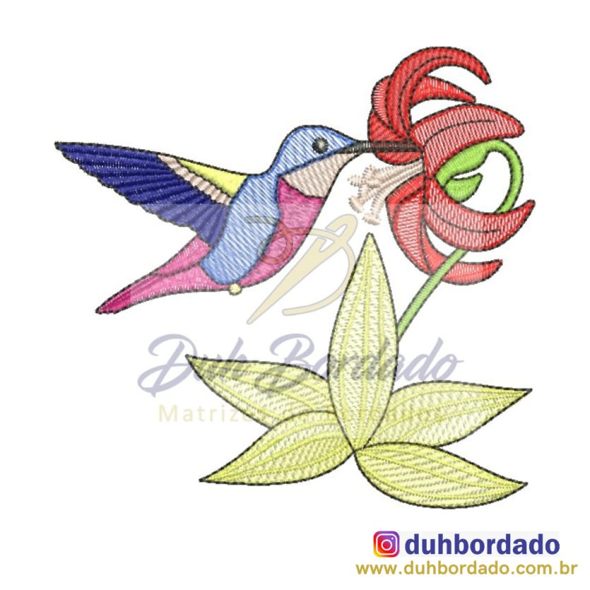 Matriz de Bordado Pássaro