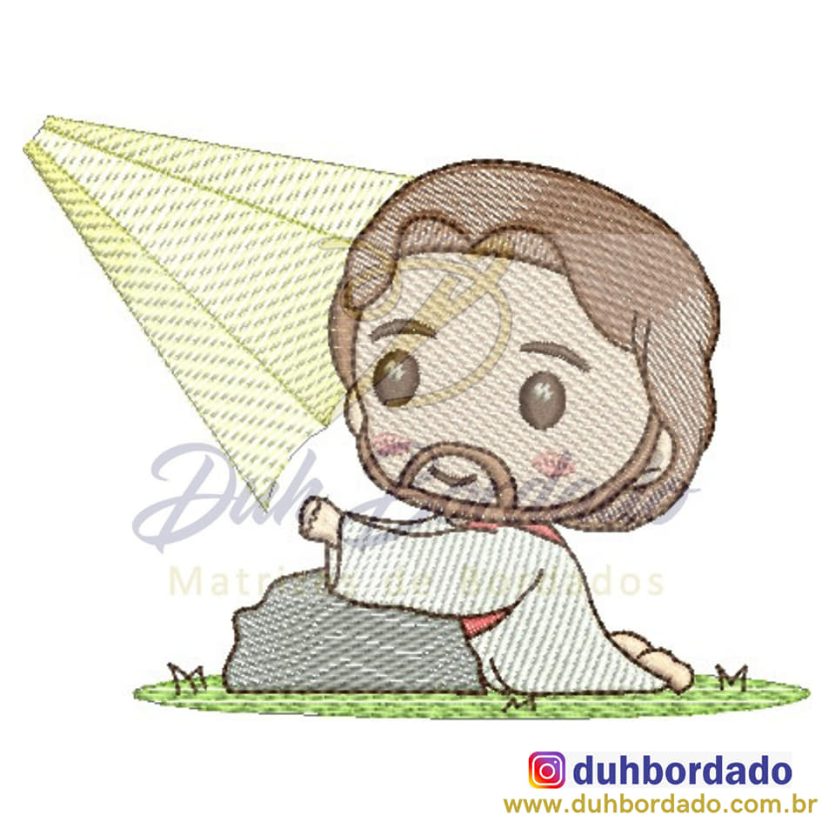 Jesus Cristo Cute em Oração