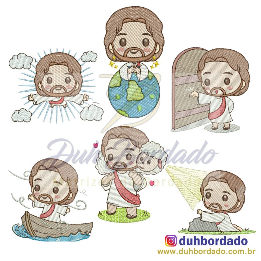Coleção Jesus Cristo Cute Completa