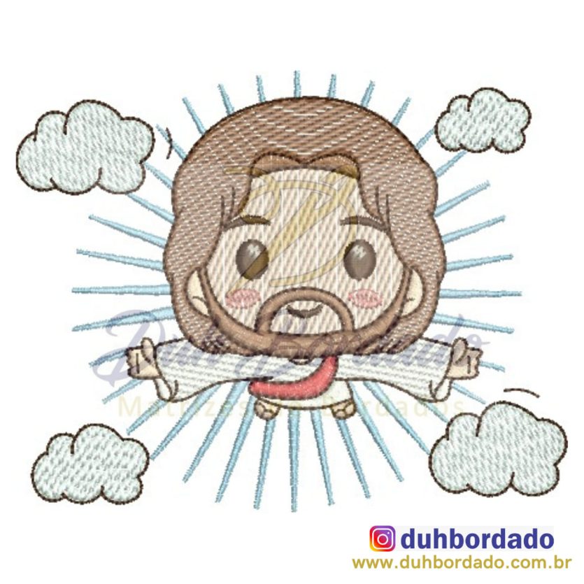 Jesus Cristo Cute no Céu