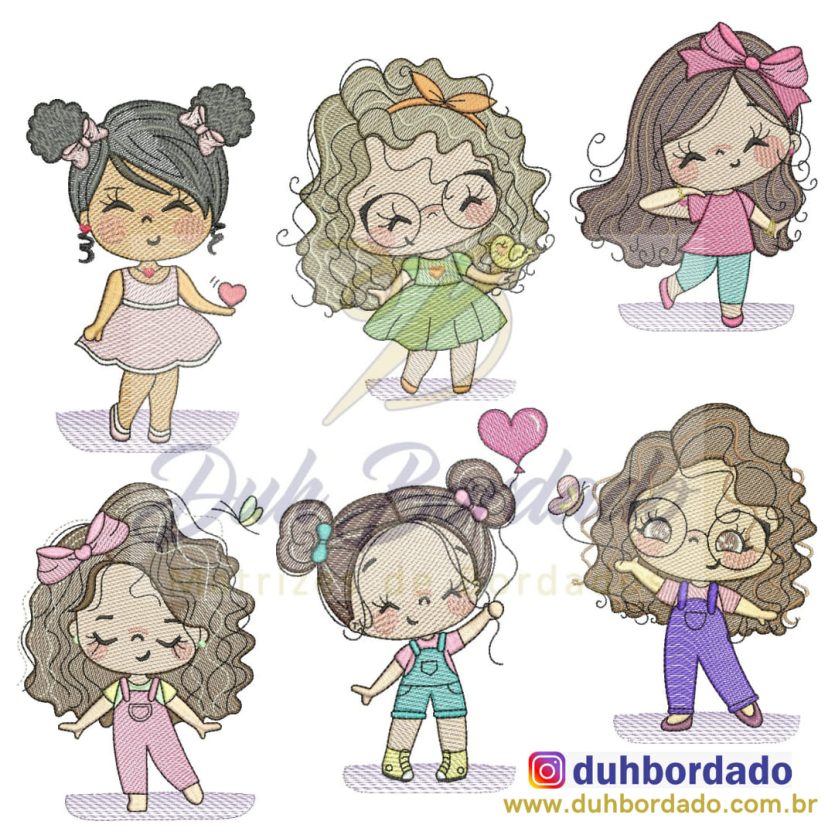 Coleção Matrizes Menina Cute Completa
