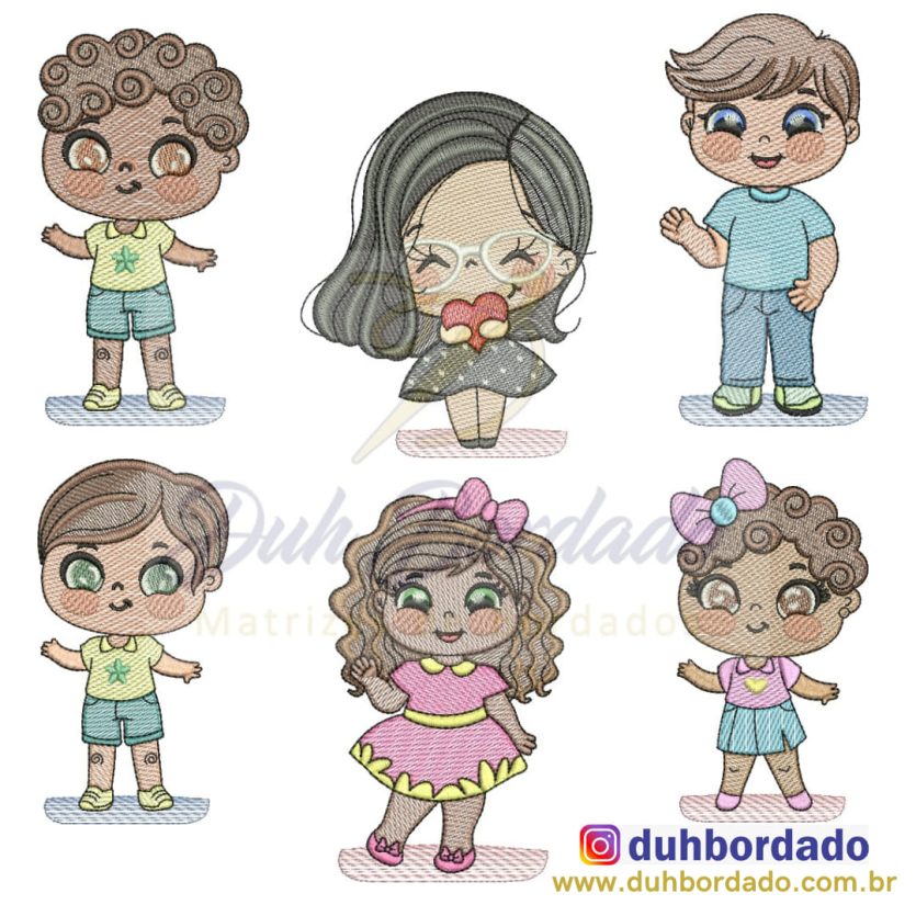 Coleção Meninas e Meninos Cute Completa