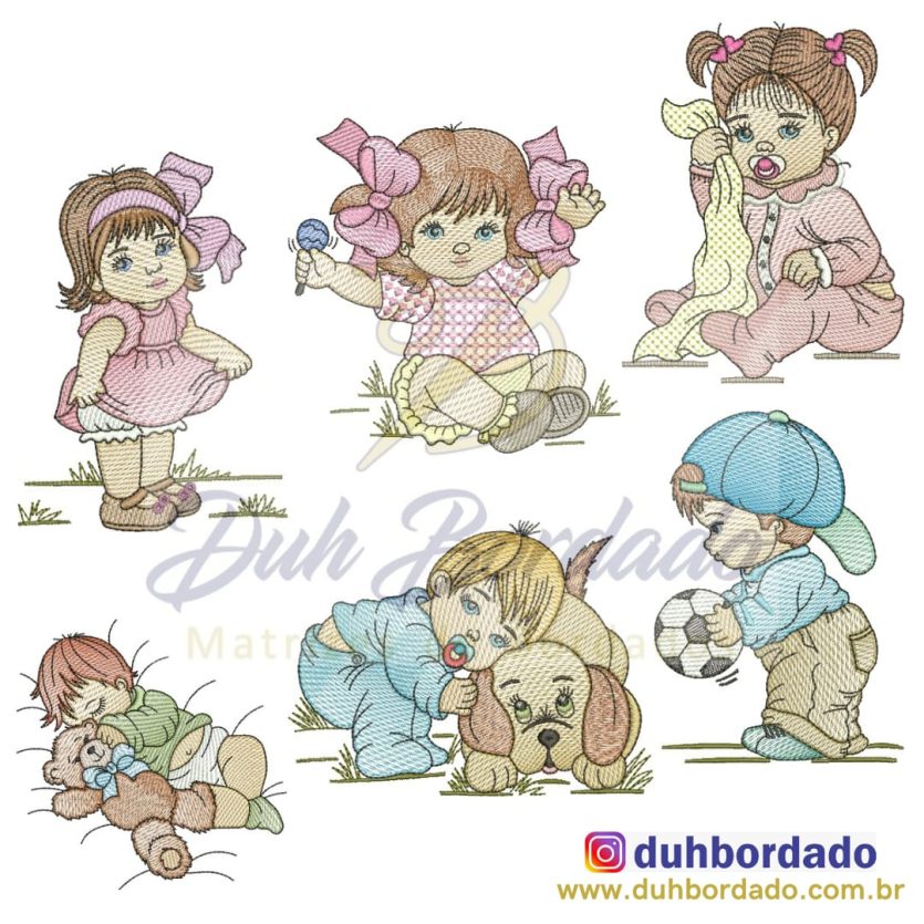 Coleção Matrizes de Bordados Bebês Completa