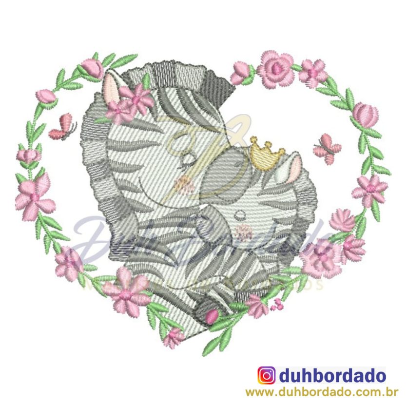 Mamãe Zebra e Filhote