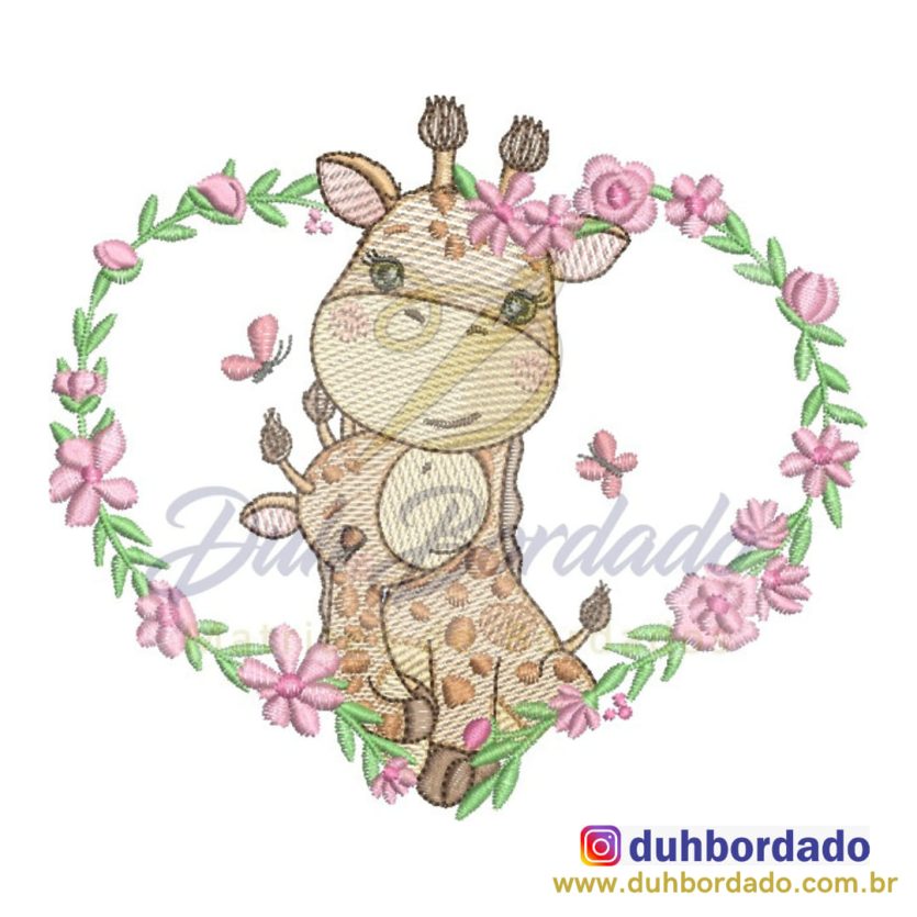 Mamãe Girafa e Filhote