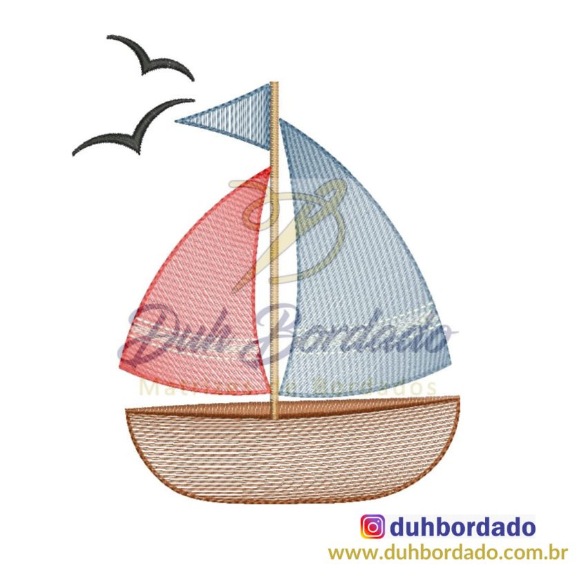 Matriz de Bordado Barquinho