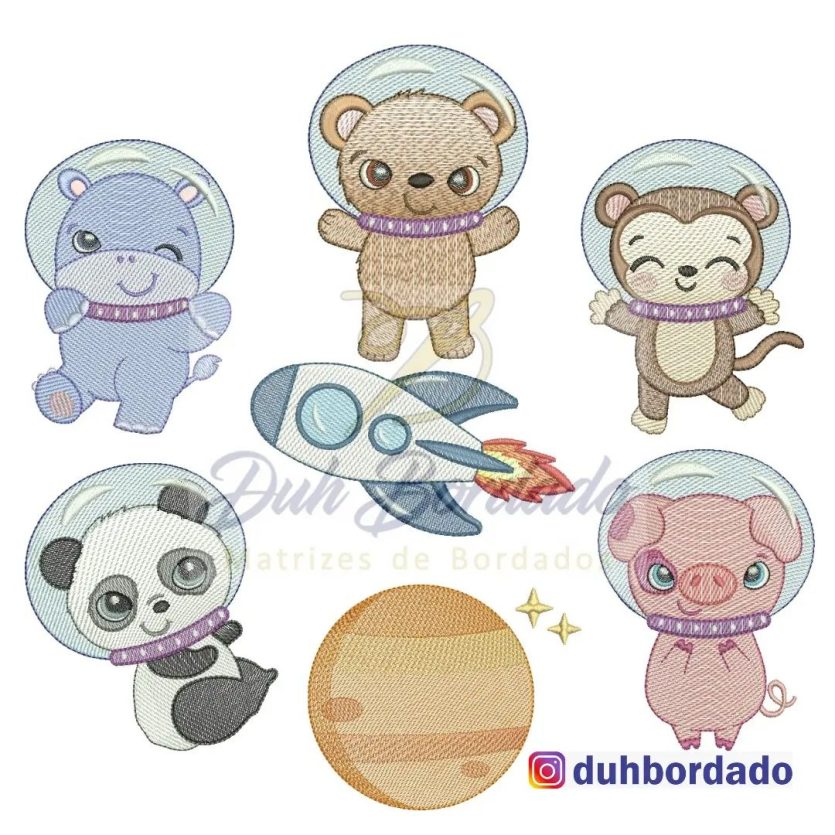 Coleção Animais Astronautas Completa