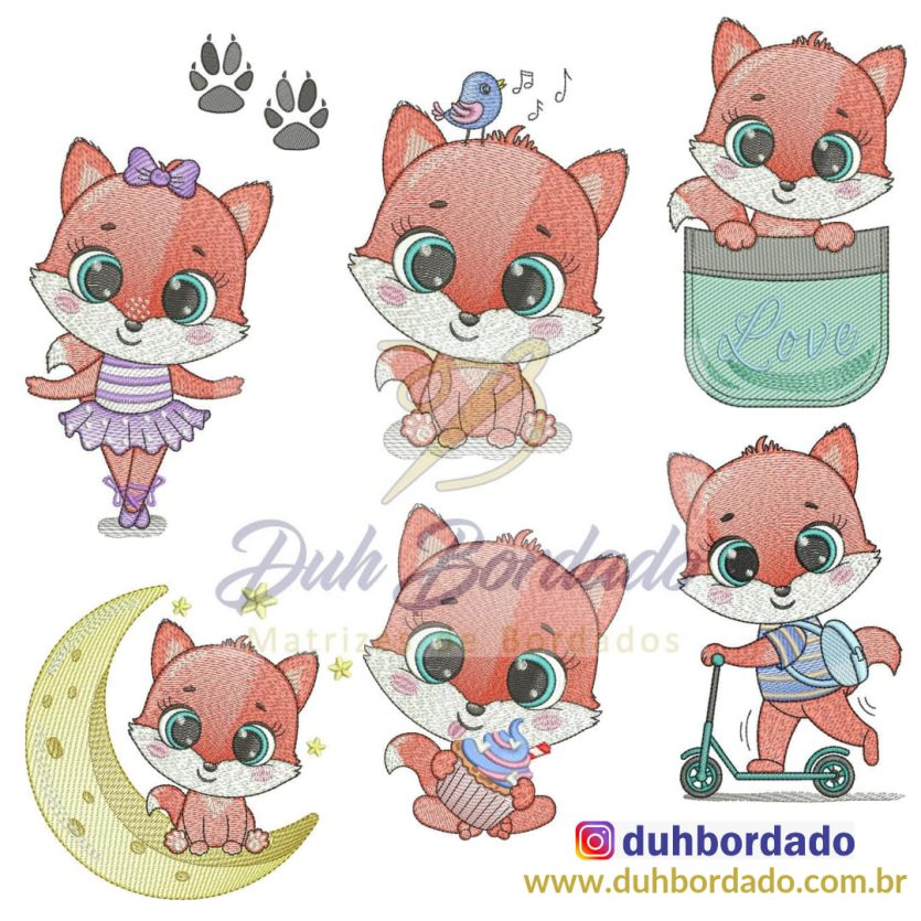 Coleção Matrizes de Raposinhas Completa