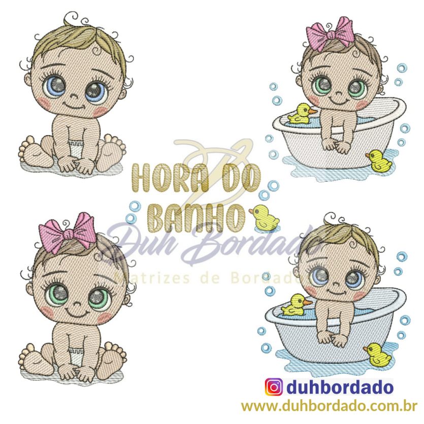 Coleção Hora do Banho Bebê Completa