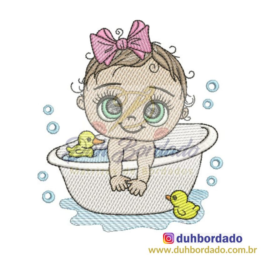 Bebê Menina Banho