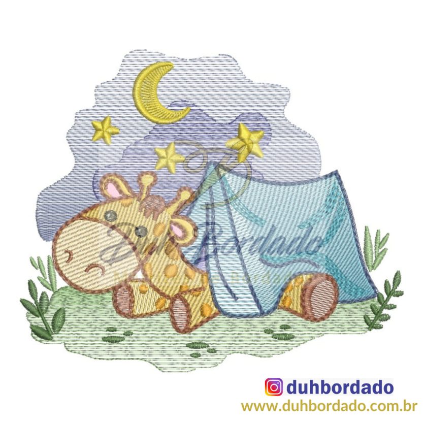 Girafinha Acampando