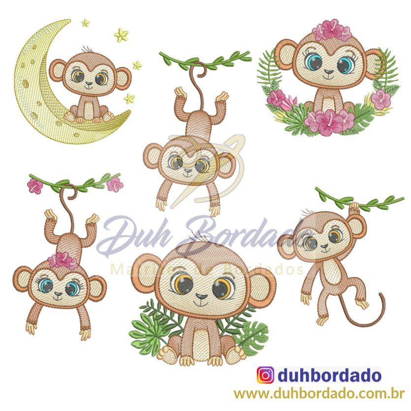 Coleção de Matrizes Macaquinhos Completa