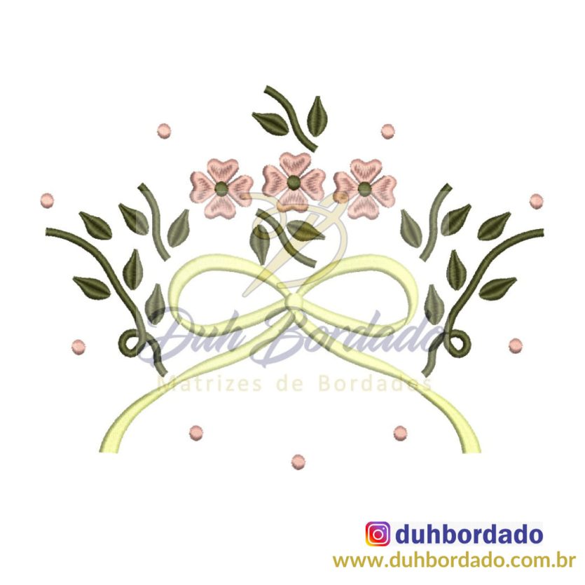 Matriz de Bordado Floral