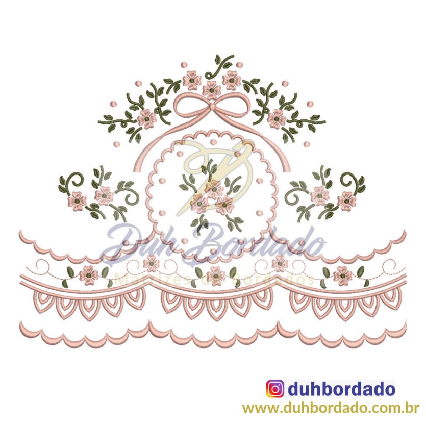 Matriz de bordado Moldura com Barrinha