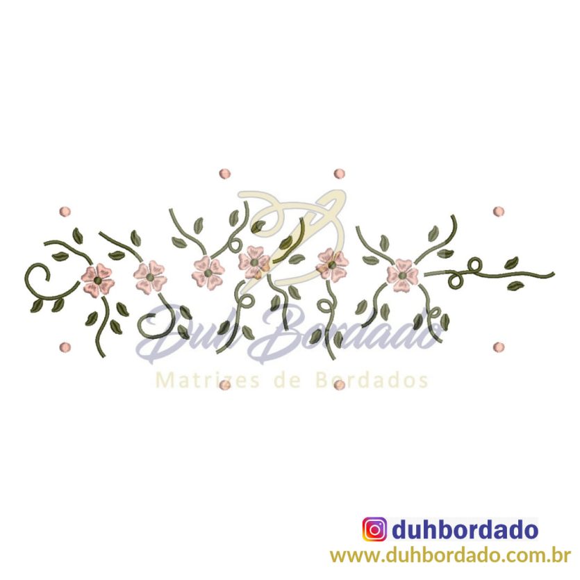 Matriz de Bordado Floral