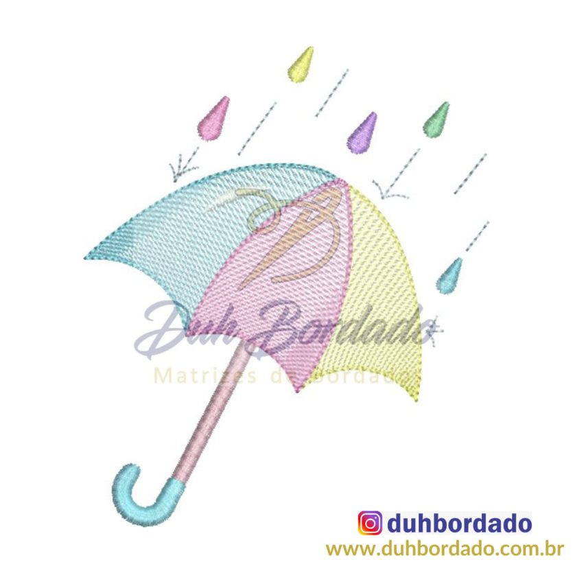 Matriz de Bordado Guarda-Chuva