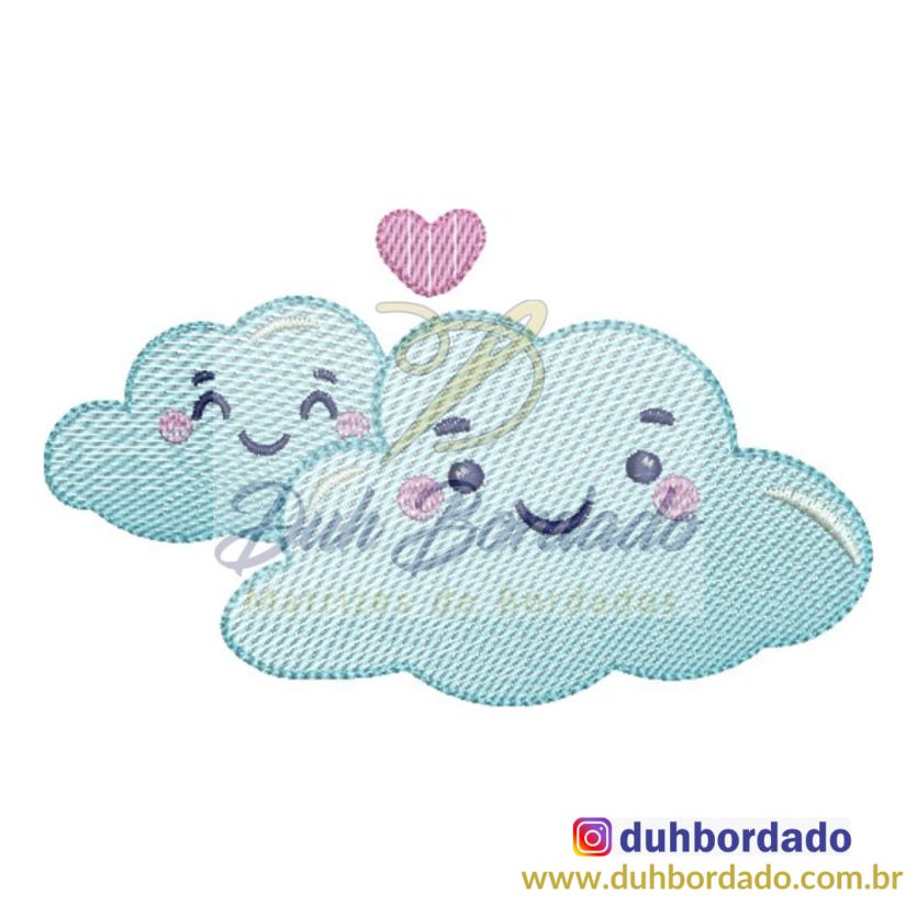 Matriz de Bordado Nuvens