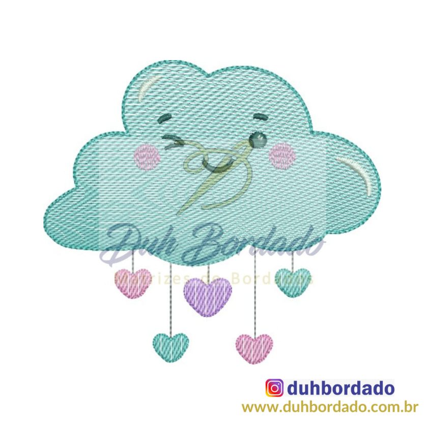 Matriz de Bordado Nuvem