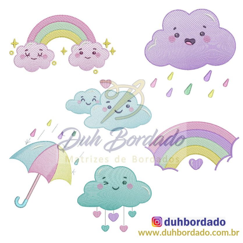 Coleção de Matrizes Chuva de Amor Completa