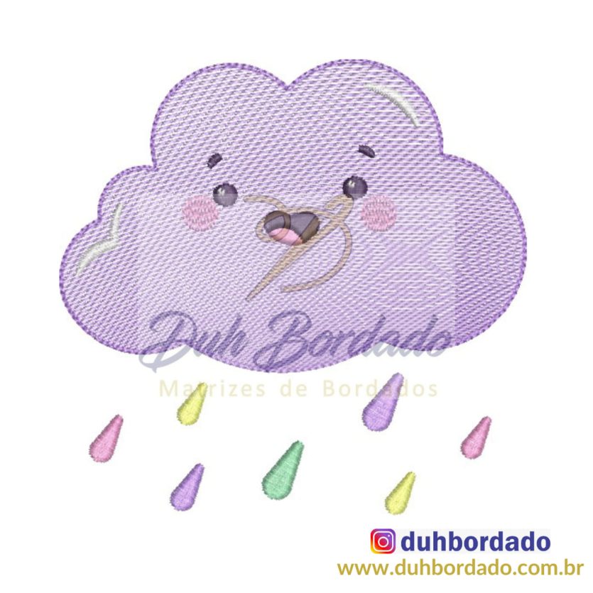 Matriz de Bordado Nuvem