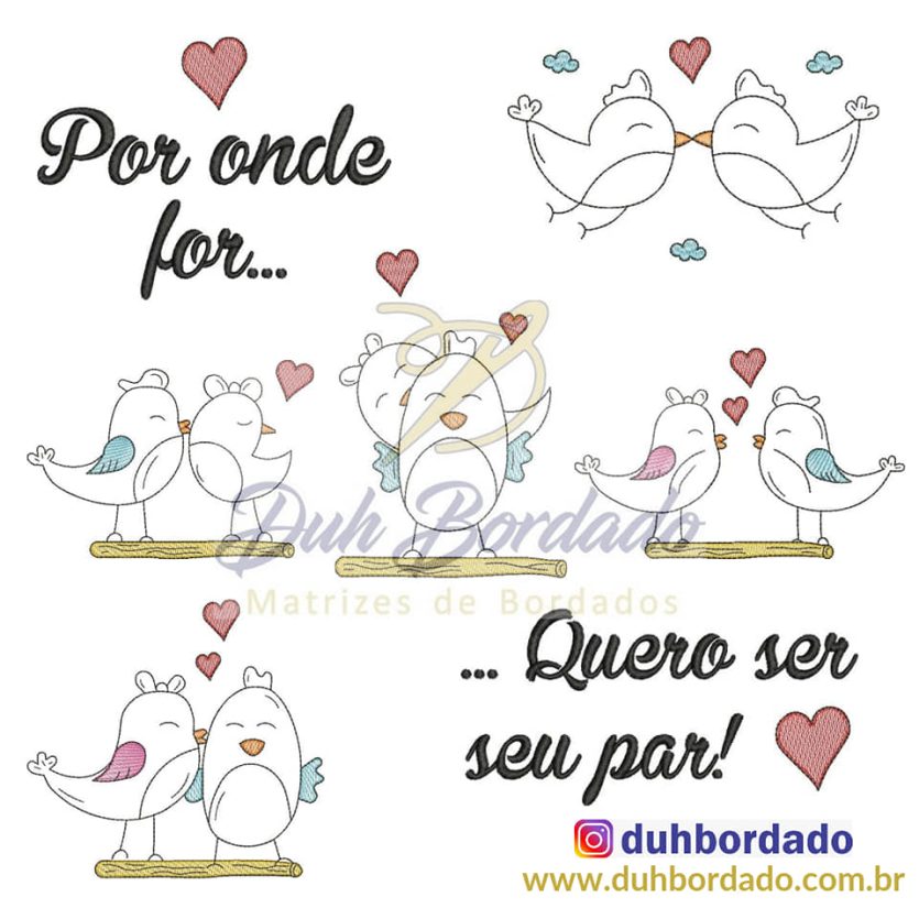 Coleção de Matrizes Casal Passarinho Completa