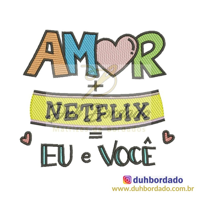 Matriz de Bordado Frase Dia dos Namorados