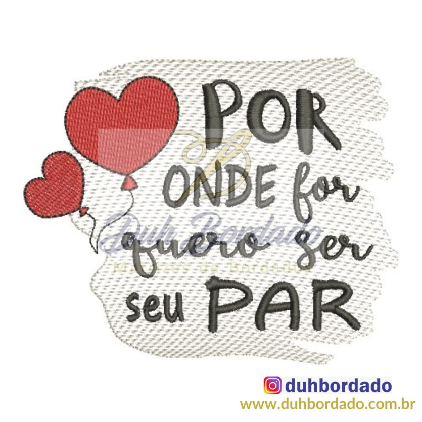 Matriz de Bordado Dia dos Namorados
