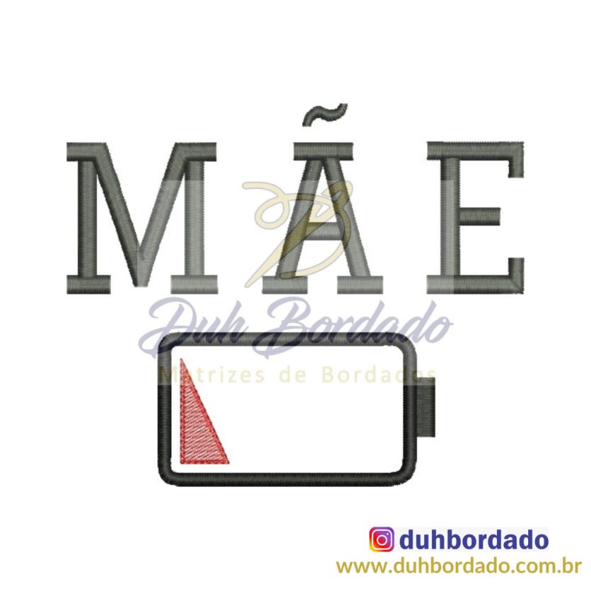 Matriz de Bordado Mãe Bateria