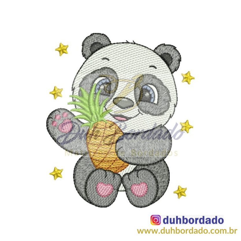 Matriz de Bordado de Panda