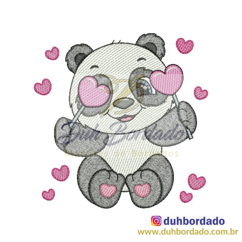 Matriz de Bordado de Panda