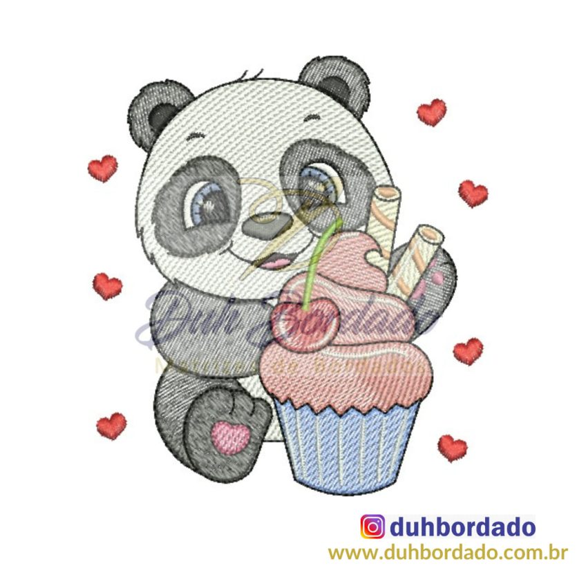 Matriz de Bordado de Panda