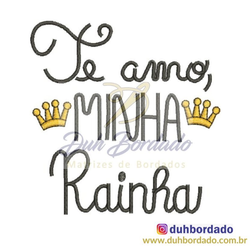 Matriz de Bordado Frase Mãe