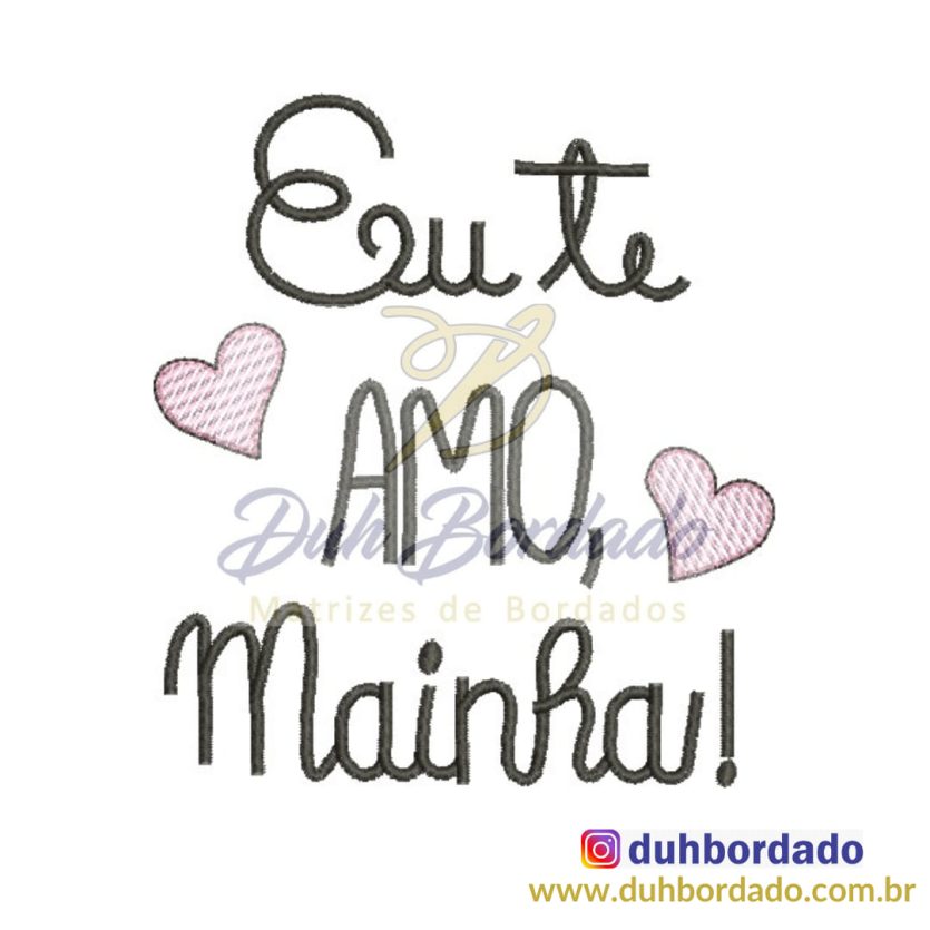 Matriz de Bordado Frase Mãe